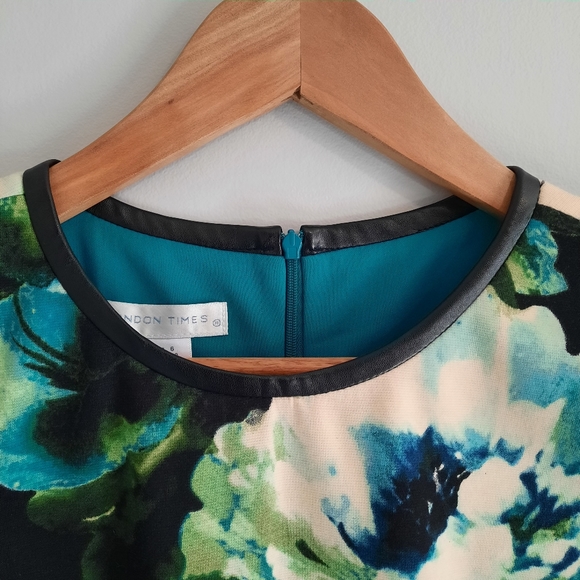 London Times Abstract Floral Dress - Picture 5 of 9